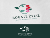 Projekt graficzny, nazwa firmy, tworzenie logo firm B O G A T E  Ż Y C I E  - logo - Peka