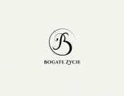 Projekt graficzny, nazwa firmy, tworzenie logo firm B O G A T E  Ż Y C I E  - logo - p.design