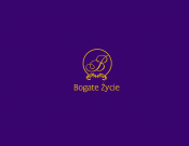 Projekt graficzny, nazwa firmy, tworzenie logo firm B O G A T E  Ż Y C I E  - logo - malarz