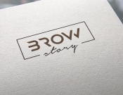 Projekt graficzny, nazwa firmy, tworzenie logo firm Logo dla salonu stylizacji brwi - stone