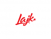Projekt graficzny, nazwa firmy, tworzenie logo firm Logo dla zespołu disco polo "Lajk" - Lukasdesign
