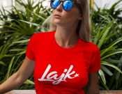 Projekt graficzny, nazwa firmy, tworzenie logo firm Logo dla zespołu disco polo "Lajk" - Lukasdesign