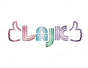 Projekt graficzny, nazwa firmy, tworzenie logo firm Logo dla zespołu disco polo "Lajk" - niebiesska