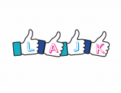 Projekt graficzny, nazwa firmy, tworzenie logo firm Logo dla zespołu disco polo "Lajk" - chrzanik88