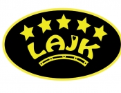 Projekt graficzny, nazwa firmy, tworzenie logo firm Logo dla zespołu disco polo "Lajk" - desing-welle