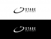Projekt graficzny, nazwa firmy, tworzenie logo firm LOGOTYP - STAGE SUPPORT (FIRMA EVENT) - sansey
