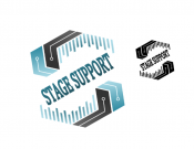 Projekt graficzny, nazwa firmy, tworzenie logo firm LOGOTYP - STAGE SUPPORT (FIRMA EVENT) - Carishe