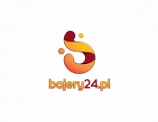Projekt graficzny, nazwa firmy, tworzenie logo firm BAJERY24 Logo brand sklepu internet. - bazi