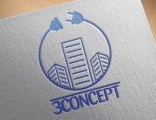 Projekt graficzny, nazwa firmy, tworzenie logo firm Logo dla firmy budowlanej 3CONCEPT - DiDi
