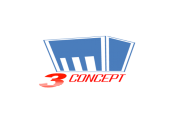 Projekt graficzny, nazwa firmy, tworzenie logo firm Logo dla firmy budowlanej 3CONCEPT - Hapcio