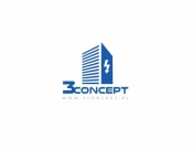 Projekt graficzny, nazwa firmy, tworzenie logo firm Logo dla firmy budowlanej 3CONCEPT - monteo