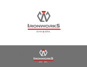 Projekt graficzny, nazwa firmy, tworzenie logo firm Logo dla siłowni 'IronWorks Gym' - TomaszKruk