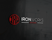 Projekt graficzny, nazwa firmy, tworzenie logo firm Logo dla siłowni 'IronWorks Gym' - tyna