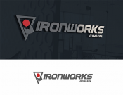 Projekt graficzny, nazwa firmy, tworzenie logo firm Logo dla siłowni 'IronWorks Gym' - Misiauka