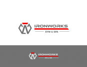 Projekt graficzny, nazwa firmy, tworzenie logo firm Logo dla siłowni 'IronWorks Gym' - TomaszKruk
