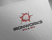 Projekt graficzny, nazwa firmy, tworzenie logo firm Logo dla siłowni 'IronWorks Gym' - Quavol