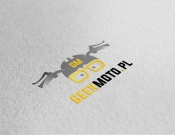 Projekt graficzny, nazwa firmy, tworzenie logo firm Geekmoto.pl - logo dla sklepu www - myConcepT