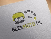 Projekt graficzny, nazwa firmy, tworzenie logo firm Geekmoto.pl - logo dla sklepu www - WANDZIA