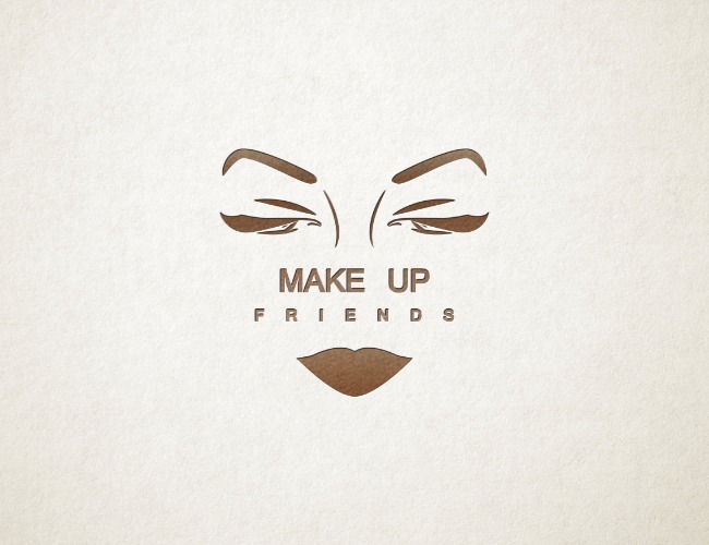 Projektowanie logo dla firm,  Sklep z kosmetykami Make- Up Friends, logo firm - Mufriends