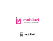 Projekt graficzny, nazwa firmy, tworzenie logo firm Mobilari - logo akcesoria do telefon - malarz
