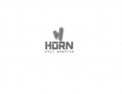 Projekt graficzny, nazwa firmy, tworzenie logo firm Logo firmy Horn styl wnętrza - OSTATNIA PARÓWECZKA