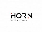 Projekt graficzny, nazwa firmy, tworzenie logo firm Logo firmy Horn styl wnętrza - stone