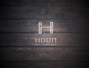 Projekt graficzny, nazwa firmy, tworzenie logo firm Logo firmy Horn styl wnętrza - malarz