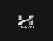 Projekt graficzny, nazwa firmy, tworzenie logo firm Logo firmy Horn styl wnętrza - kotarska