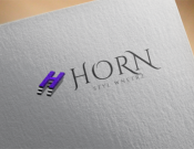 Projekt graficzny, nazwa firmy, tworzenie logo firm Logo firmy Horn styl wnętrza - Funemanka