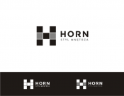 Projekt graficzny, nazwa firmy, tworzenie logo firm Logo firmy Horn styl wnętrza - ab-d