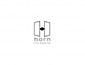Projekt graficzny, nazwa firmy, tworzenie logo firm Logo firmy Horn styl wnętrza - malarz