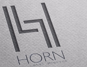Projekt graficzny, nazwa firmy, tworzenie logo firm Logo firmy Horn styl wnętrza - LucaFabbro