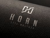 Projekt graficzny, nazwa firmy, tworzenie logo firm Logo firmy Horn styl wnętrza - Quavol