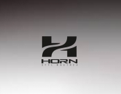 Projekt graficzny, nazwa firmy, tworzenie logo firm Logo firmy Horn styl wnętrza - kotarska