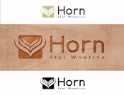 Projekt graficzny, nazwa firmy, tworzenie logo firm Logo firmy Horn styl wnętrza - Tora