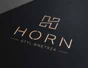 Projekt graficzny, nazwa firmy, tworzenie logo firm Logo firmy Horn styl wnętrza - dobrelogo