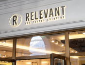 Projekt graficzny, nazwa firmy, tworzenie logo firm Logo dla producenta odzieży RELEVANT - tyna