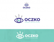 Projekt graficzny, nazwa firmy, tworzenie logo firm OCZKO - gabinet okulistyczny. - myConcepT