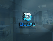 Projekt graficzny, nazwa firmy, tworzenie logo firm OCZKO - gabinet okulistyczny. - Butryk