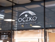 Projekt graficzny, nazwa firmy, tworzenie logo firm OCZKO - gabinet okulistyczny. - TomaszKruk