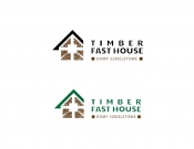Projekt graficzny, nazwa firmy, tworzenie logo firm Logo firmy budującej domy z drewna. - piotrekf35