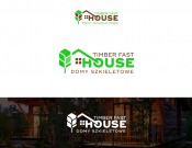 Projekt graficzny, nazwa firmy, tworzenie logo firm Logo firmy budującej domy z drewna. - myConcepT