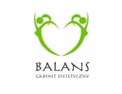 Projekt graficzny, nazwa firmy, tworzenie logo firm BALANS gabinet dietetyczny Logo - IzaGraf