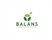 Projekt graficzny, nazwa firmy, tworzenie logo firm BALANS gabinet dietetyczny Logo - stone
