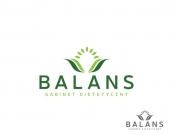 Projekt graficzny, nazwa firmy, tworzenie logo firm BALANS gabinet dietetyczny Logo - stone