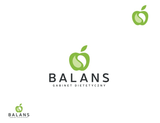 Projektowanie logo dla firm,  BALANS gabinet dietetyczny Logo, logo firm - Majers