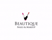Projekt graficzny, nazwa firmy, tworzenie logo firm Logo dla salonu Nails & Makeup - TurkusArt