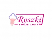 Projekt graficzny, nazwa firmy, tworzenie logo firm ROSZKI - rodzinna lodziarnia - gacek
