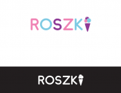 Projekt graficzny, nazwa firmy, tworzenie logo firm ROSZKI - rodzinna lodziarnia - violetone