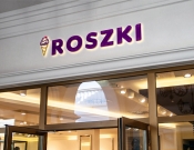 Projekt graficzny, nazwa firmy, tworzenie logo firm ROSZKI - rodzinna lodziarnia - mooya